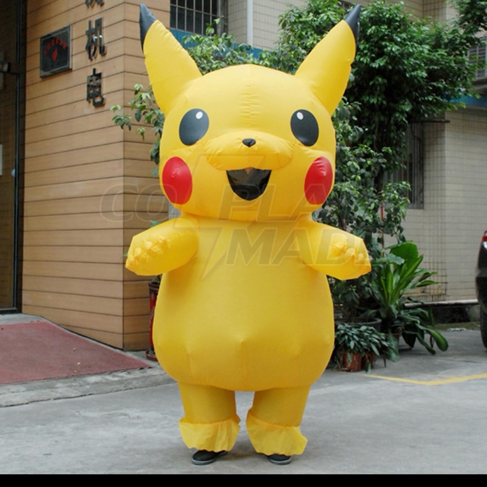 Inflatable Yellow Pikachu Costume